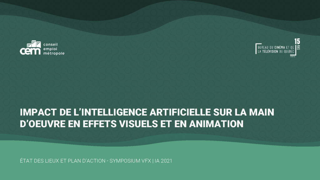 Impact de l'IA sur la Main d'oeuvre en VFX-Animation
