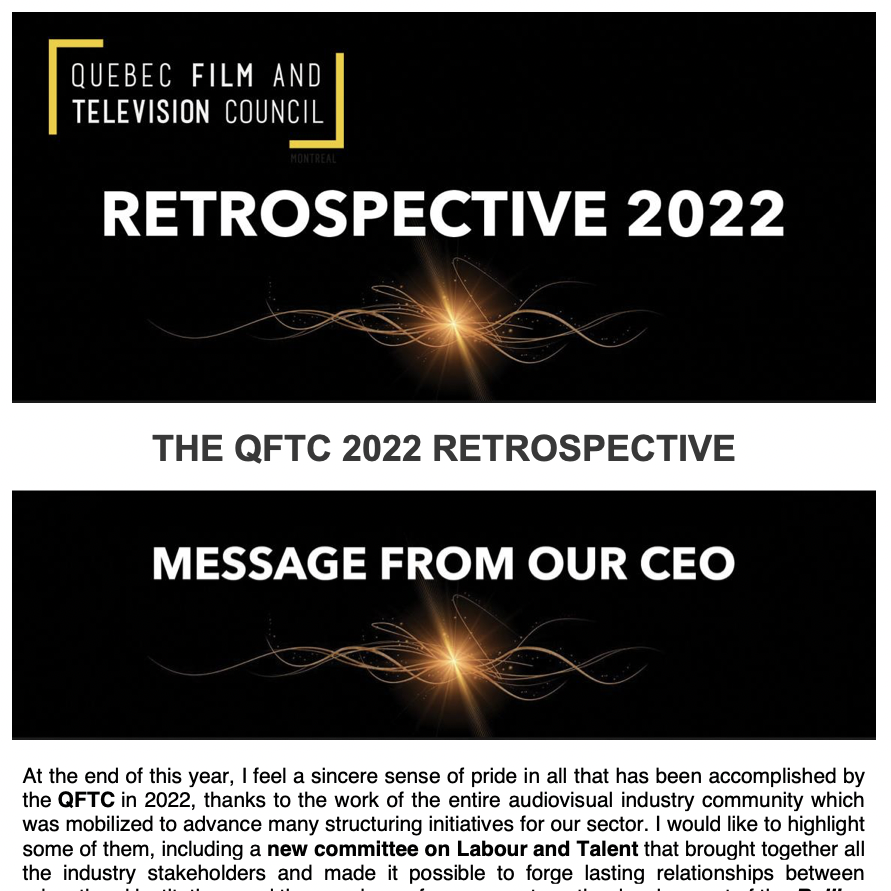 THE QFTC 2022 RETROSPECTIVE