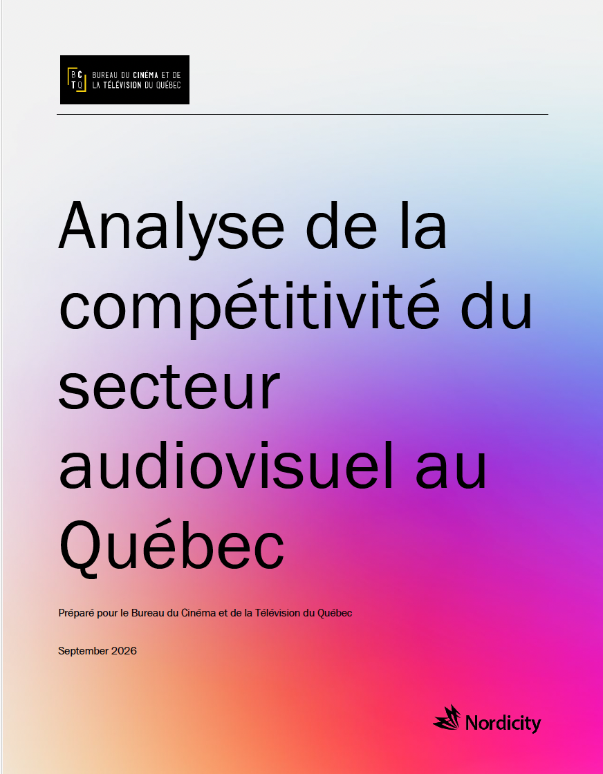 ANALYSE DE LA COMPÉTITIVITÉ DU SECTEUR AUDIOVISUEL AU QUÉBEC